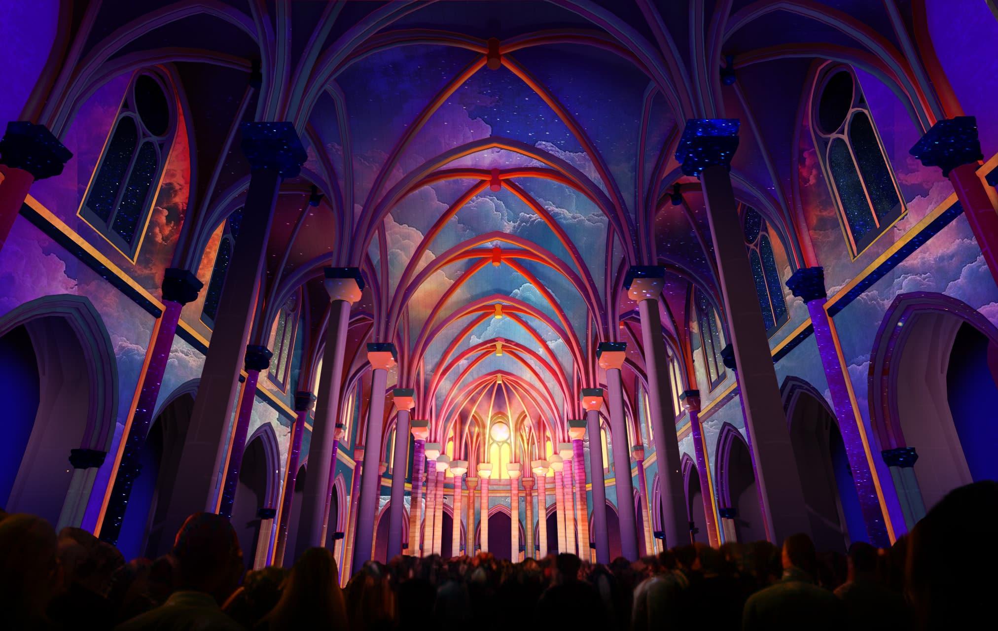 Luminiscence in Nice: Stunning Light Show at the Notre-Dame Cathedral