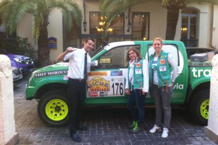 Two crews of the Rallye Aïcha des Gazelles at the hotel !